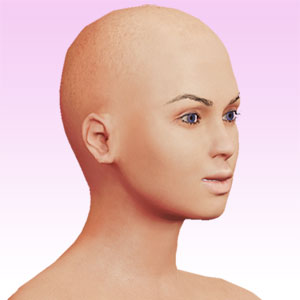 face right oblique
